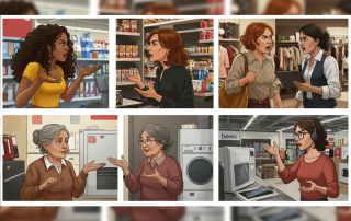 imagen de reclamos de clientas en retail